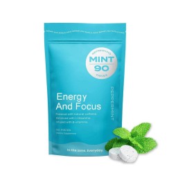 Unbranded Get Energy & Focus Chewable Peppermint Flavor GUM Dietary Supplement 90 pcs GUM