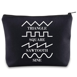 Music Producer Makeup Bag Composer Gifts Synthesizer Waveforms Gifts DJ Cosmetic Bag Musician Gifts for Women (Triangle SINE UK)