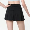 Women's All-in-One Sporty Skirt Pants for Workout & Pole Dance 02.Gray/M(66-77)