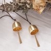 2Pcs Small Gold Plated Hanging Bell Decoration Bell Camping Tent