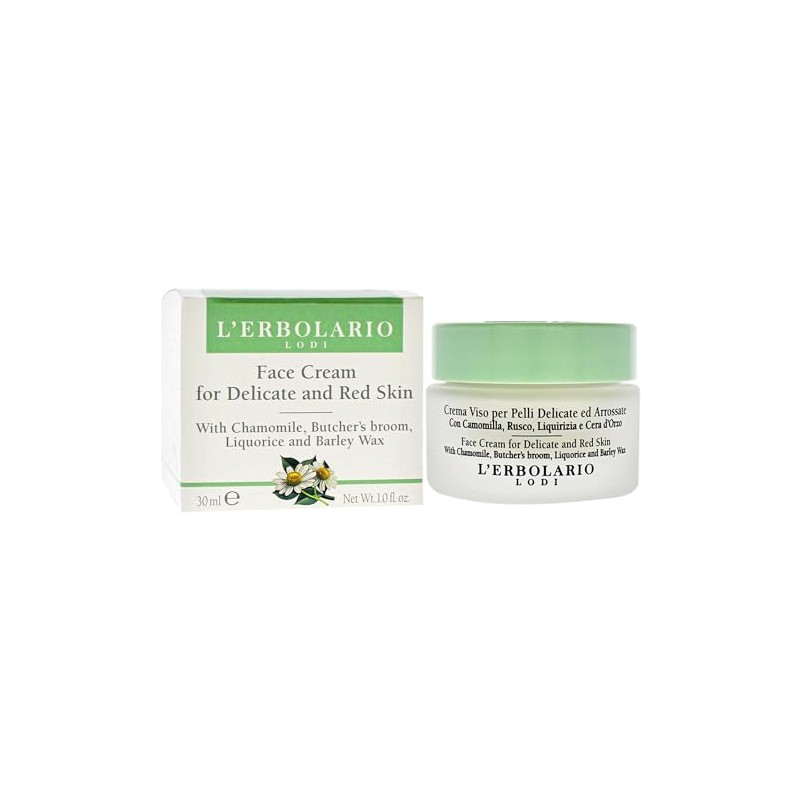 Face Cream for Delicate and Red Skin by LErbolario for