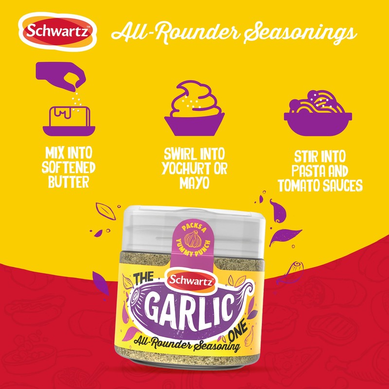 Schwartz All Rounder Garlic Seasoning, 100g
