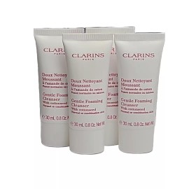 CLARINS Gentle Foaming Cleanser with Cottonseed 0.8oz Each 4 pack Sealed Tube