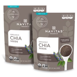 Navitas Organics Chia Seeds, 16 oz. (2-Pack) 76 Servings — Organic, Non-GMO, Gluten-Free…