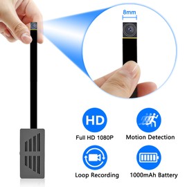 Diprevo Mini Camera, HD 1080P Mini Cam Surveillance Camera, Portable Small DIY Video Camera Security Camera with Motion Detection (no WiFi, No Night Vision)