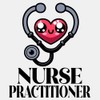 CafePress Nurse Practitioner Stethoscope Small Die Cut Sticker, 3"x4" Glossy
