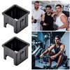 2 Pack Square Tube Inserts Sleeve Converter Edge Length 50mm