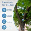 dreamysoul Rain Chains for Outside, 9.41FT with 8 Hollow Hummingbird