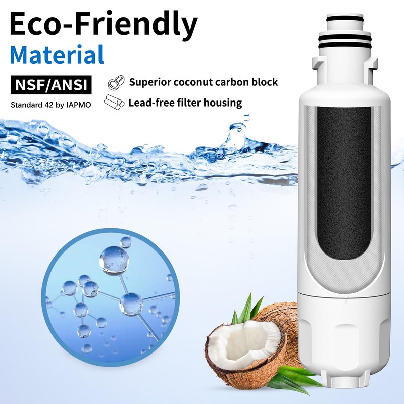 HX2019FR-A HX2019F-A Water Filter Compatible with Hisense HRM260N6TSE HRFD560SW HRCD585BW