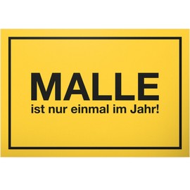 DankeDir! Malle ist nur einmal im Jahr Sign with Saying Gift Idea Funny Birthday Gift Best Friend Hen Party Gift Buddy Decorative Joke Item Mallorca Party