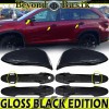 Torox For 2014-2019 Toyota Highlander GLOSS BLACK Door Handle COVERS