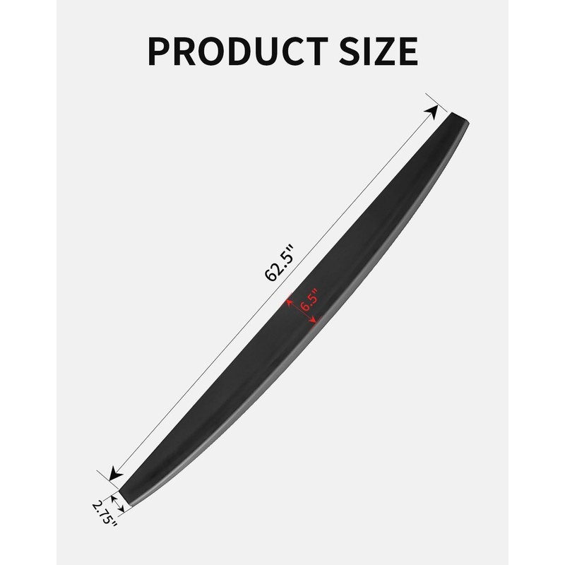 KARPAL Tailgate Spoiler Top Protector Cover Molding Cap Compatible with