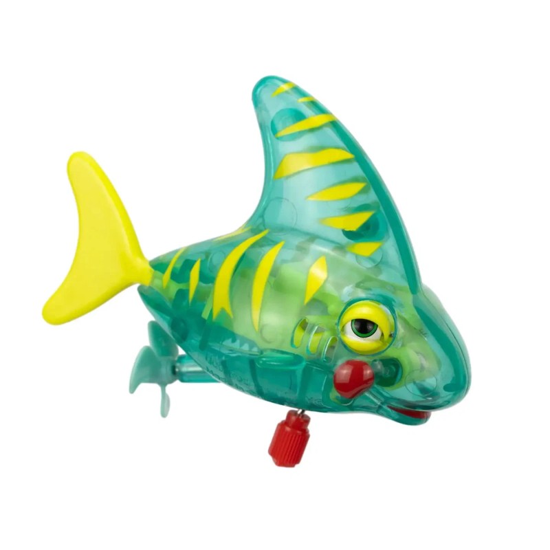 TOMY SEYMORE SWIMS Tiger Shark Swimming Fish Tub/Sink/Pool Z-Wind-Up Toy