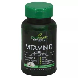 Puremark Vitamin D 2000 IU Vegetarian All Natural Vitamin Supplement Puremark 60 Ct