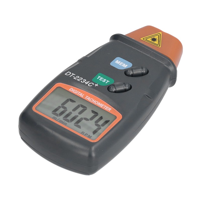 DT2234C+ Digital Laser Tachometer High Accuracy Non Contact Speedometer for