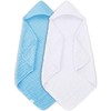 MOON PARK 2 Pack Muslin Hooded Baby Bath Towels for