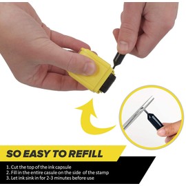 ExcelMark Handwriting Roller Stamps Refill Ink Set