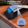 Wanttik Knife Sharpening Stone, 3 Sides Grit 400/1000/5000, Whetstone Knife