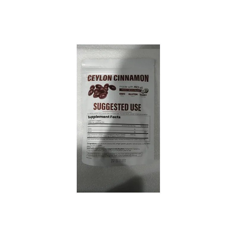 Aevezom Canela De Ceilán Softgels 7200 Mg Con Mct