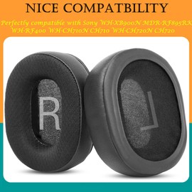 TaiZiChangQin WH-XB900N Ersatz-Ohrpolster, kompatibel mit Sony WH-XB900N MDR-RF895RK WH-RF400 WH-CH710N WHCH710 WH-CH720N WHCH720 Kopfhörer-Ohrpolster