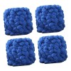 Hilo Grueso Con Pompones, 4 Bolas, Para Tejer A Mano,