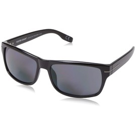 Foster Grant Men's Senate Square Reading Sunglasses, Black/Transparent, 57 mm + 1.5,1017552-150.COM