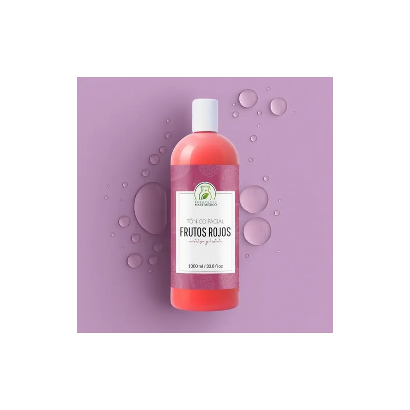 Tónico Facial Frutos Rojos 1L Productos Mart Mexico Con Vitaminas