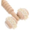 Beavorty 2pcs Wooden Manual Massager Roller for Deep Tissue Face