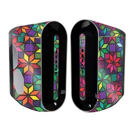 MightySkins Glossy Glitter Skin Compatible with Alienware Aurora R11 Gaming Desktop - Stained Glass Window | Protective High-Gloss Glitter Finish | Easy to Apply and Change Style | Made in The USA