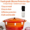 12pcs Dutch Oven Lid Protector Clips – Silicone Pot Lid