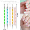 FULINJOY 5PCS Dual Tipped Nail Art Sculpture Pen with 5PCS