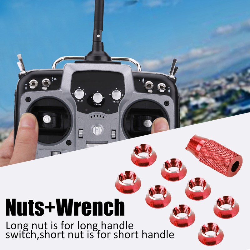 Metal Switch Nut Wrench Radio Control Controller Upgrade Part Set