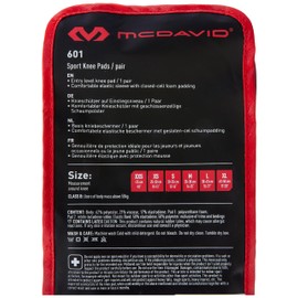 McDavid Volleybal Knieschoner 601 - Jumpy, schwarz