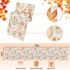 DTCSWACN Orange Pumpkins Fall Maple Leaves Thanksgiving Table Runner, Seasonal
