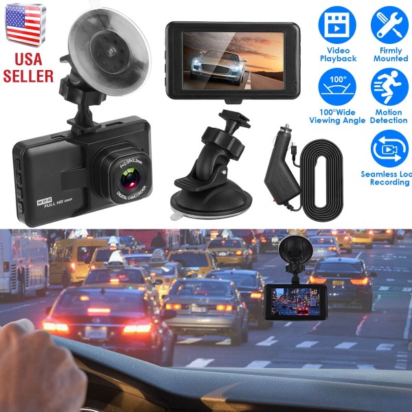 iMounTEK 3in 1080P Car DVR Camera Dash Cam Camcorder Camera