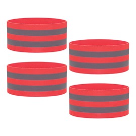 YMWALK 4PCS Hi Vis Reflective Armbands Reflective Strips,High Visibility Safety Reflective Running Gear,Reflective Wristbands for Jogging Running Walking Cycling Outdoor for Adults Children