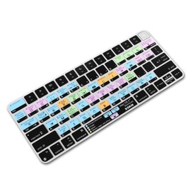 XSKN Shortcut and Language seriers Silicone Keyboard Cover Skin for 2021 New M1 Chip iMac Magic Keyboard with Touch ID A2449 with Lock Key A2450 Without Numeric keypad (US Version macOS OS X) K-379