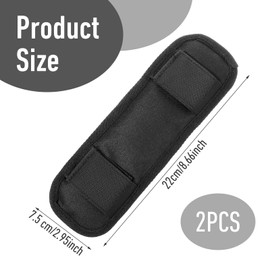 QFGasre 2 pcs Soft Shoulder Strap Pad Removable Backpack Strap Pads Breathable Fastener Cushions for Bag Backpack Satchel