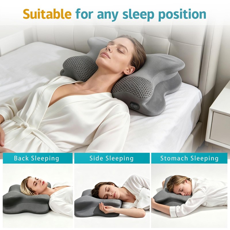 3-in-1 Cervical Neck Pillow for Neck Pain Relief with Heating