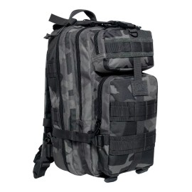 Rothco Mochila Tactica Asalto Mediana 600d Black Camo Rothco