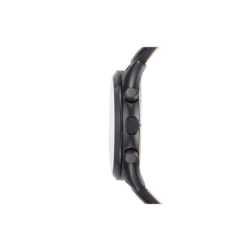 Fenmore Midsize Multifunction Black Leather Watch