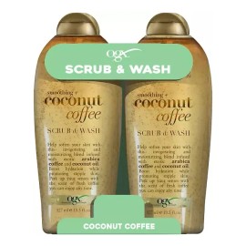 Ogx Smoothing Coconut And Coffee Scrub Wash (2 Pack) Coco Y Café