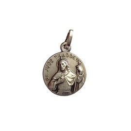 925 Sterling Silver " Saint Jude Thaddeus " Medal - Patron of Lost Causes