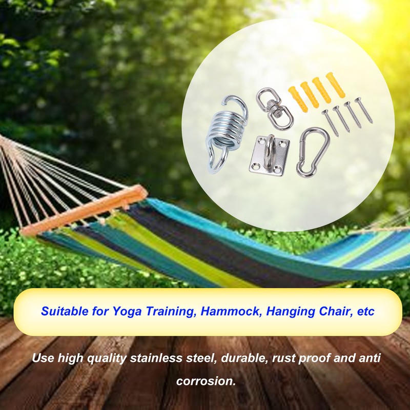 Stainless Steel Ceiling Hammock Hanging Kit 551lb Capacity Suspension Hook