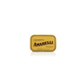 Amarelli Spezzata "Oro" Sugar-Free Licorice Pellets - Italian Pure Black Hard Liquorice Pastilles - 40g Tin