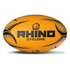 Rhino Cyclone XV Training Rugby Ball, Fluo Orange, Size 3