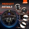 RASTP Universal Racing Steering Wheel Suede Deep Dish 13.58”/345mm 6