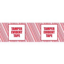 Aviditi Tape Logic,"Tamper Evident" Printed Security Packing Tape, 3 Inch x 110 Yards, 2.5 Mil Thick, for Identification of Tampered Packages (6 Rolls)