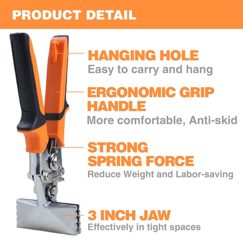 Jerax tools 3 inch Sheet Metal Hand Seamer Professional Design
