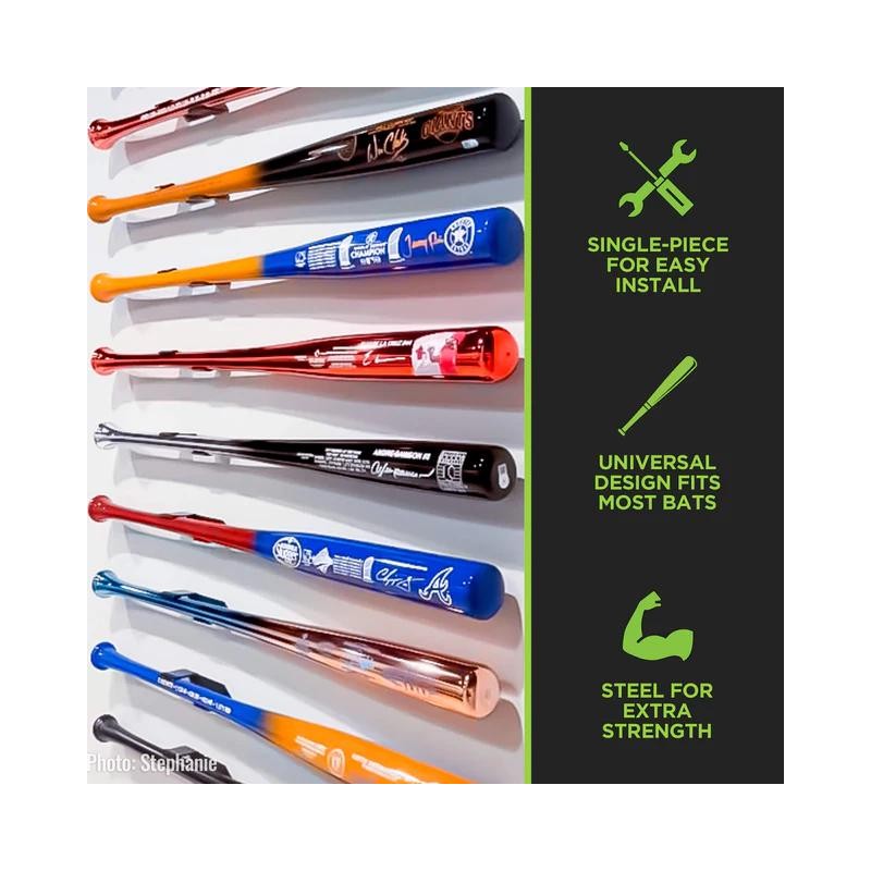 HIDEit HBat | Horizontal Baseball Bat Mount - Size: SINGLE